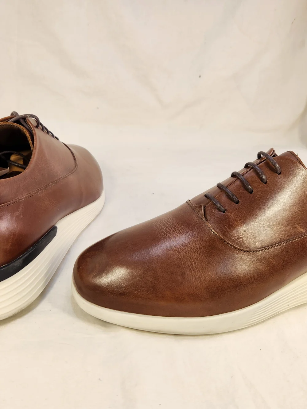 MINT WOLF & SHEPHERD  WSXSN BROWN LEATHER SNEAKERS SHOES MEN SIZE 8.5 M